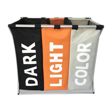 Three Section Laundry Sorter Basket