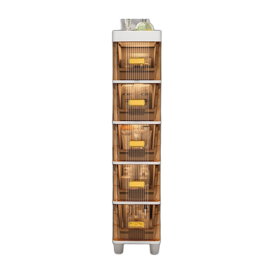 Slim Rolling Drawer Storage Tower